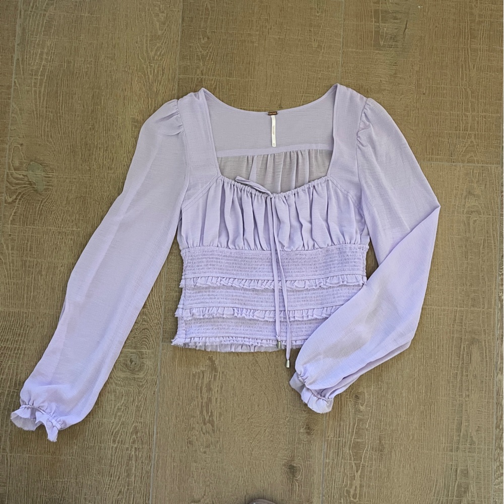 Free People Lavender Blouse